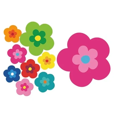 Abbildung von tradercat pril Blumen Sticker I autoaufkleber 9 Stück als Set Retro Aufkleber für Jede Glatte Oberfläche, ideal Ihr Auto prilblumen (Pink)
