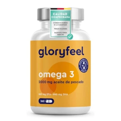 Abbildung von gloryfeel® Omega 3 Fischöl 660mg EPA und 440mg DHA Kapseln 260 St