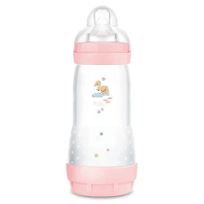 Abbildung von MAM Easy Start Anti Colica Babyflasche, mit SkinSoftTM Silikon Sauger, 4+ Monate, 320 ml, rosa