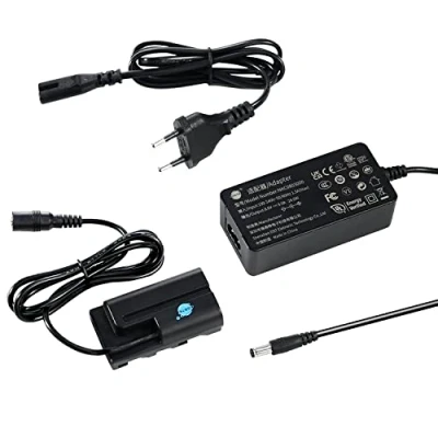 Abbildung von DSTE AC F550 Netzteil DR Dummy Akku Kit Kompatibel für Sony NP F550, F330, F530, F570, CCD RV100, RV200, SC5, SC5/E, SC55E, SC55, SC6