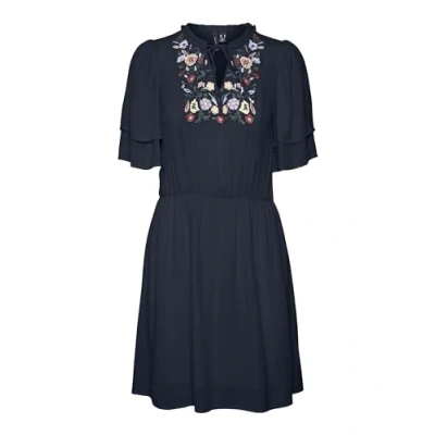 Abbildung von Vero Moda Curve Vmsina Kurzes Freizeitkleid, Damen, Größe: 48, Navy blazer