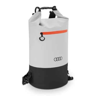 Abbildung von Audi 3152400700 Packsack Dry Bag Rucksack Tasche, wasserdicht, mit Ringe Logo, grau