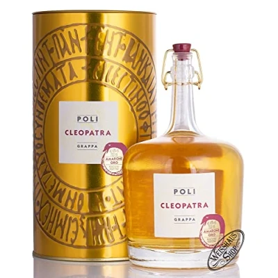 Abbildung von Jacopo Poli Grappa Cleopatra Amarone Oro 40% Vol. 0,7l in Tinbox