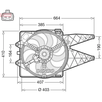 Abbildung von DENSO DER09309 Lüfter 12 FIAT: BRAVO 2