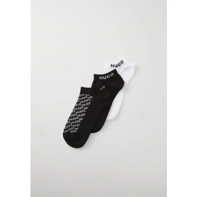 Abbildung von HUGO Slantmono 3 PACK Socken, Damen, Größe: 35 38, Black