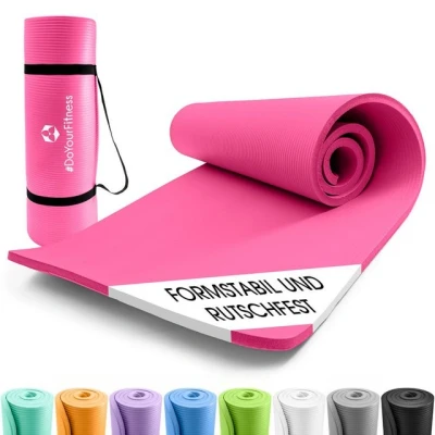 Abbildung von #DoYourFitness Yogamatte rutschfest, Für Einsteiger und Fortgeschrittene (1 St), Gelenkschonende Gymnastikmatte, 183cm x 61cm [Indoor/Outdoor]