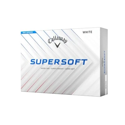 Abbildung von Packung mit 12 Golfbällen Callaway Supersoft Weiß New