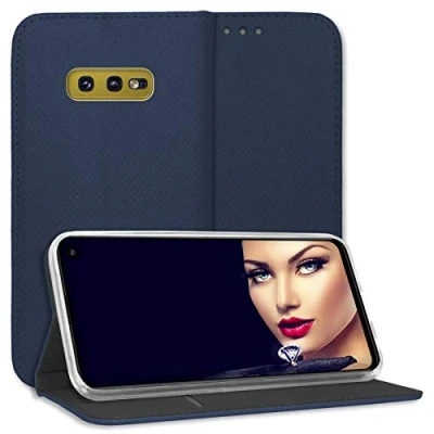 Abbildung von mtb more energy® Schutz Tasche Bookstyle für Samsung Galaxy S10e (SM G970, 5.8&#039;&#039;) blau Kunstleder Klapp Cover Hülle Wallet Case