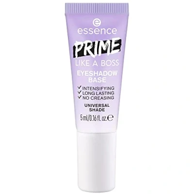 Abbildung von essence PRIME LIKE A BOSS EYESHADOW BASE, Lidschatten Grundierung, transparent, langanhaltend, pflegend, sofortiges Ergebnis, vegan, wasserfest, Mikroplastik Partikel frei (5ml)