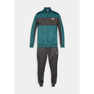 Abbildung von Puma Colorblock SUIT SET Trainingsanzug, Herren, Größe: Medium, Green terrain