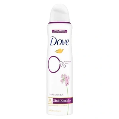 Abbildung von Dove Deodorant Spray Kirschblütenduft Deo mit pflegendem Zink Komplex und 0% Aluminiumsalzen 150 ml