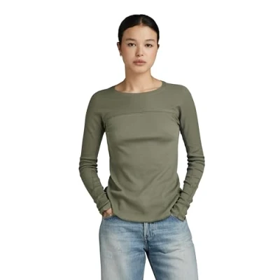 Abbildung von G Star Swedish ARMY Langarmshirt, Damen, Größe: XS, Dk shamrock