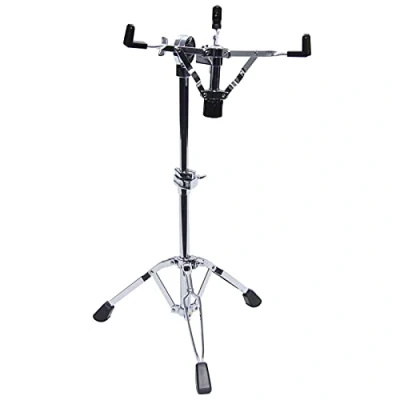Abbildung von Fame SDS9000 B Snare Ständer, Extra Hoch, Doppelstrebig, Kugelgelenk, 52 78cm Höhenverstellbar, Robust, Verchromt, Geeignet für 13 14 Zoll Drums, Handpans, Steel Tongue Drums