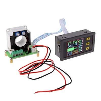 Abbildung von DollaTek Digital DC Multimeter 0 90V 100A Voltmeter Amperemeter Strom Amp Leistung Watt Kapazität Zeitmesser Batterietester Monitor mit LCD Bildschirm Hall Sensor 12V 24V 30V 48V 60V 80V Spannung