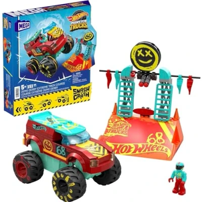 Abbildung von Mega Bloks Smashundcrashdemo Derby Extreme Stuntset Spielzeugauto für Kinder, Größe: One Size, Multicolor