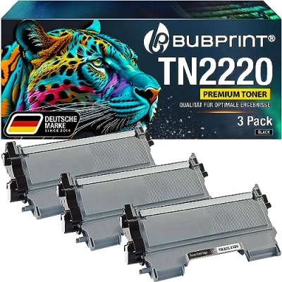 Abbildung von Bubprint XXL 3 Toner kompatibel als Ersatz für Brother TN2220 TN2210 MFC 7360N 7460DN HL 2130 2135W 2240 2240D 2250DN DCP 7055 7055W Fax 2840 2940 Schwarz
