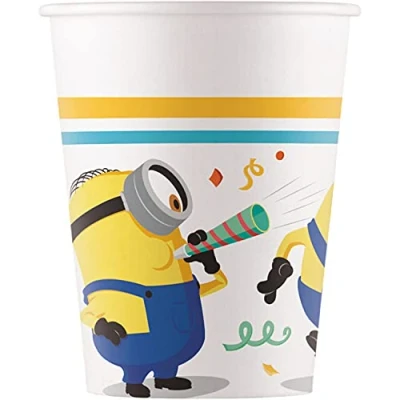 Abbildung von Minions Becher Papier 200ml 8 Stück
