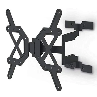 Abbildung von Hama TV Wandhalterung Schwenkbar, Neigbar, Slim (32 65 Zoll Halterung für Fernseher bis zu 30 kg, max. VESA 400x400, Ausziehbare Fernsehwandhalterung inkl. Fischer Dübel &amp; Bohrschablone) schwarz