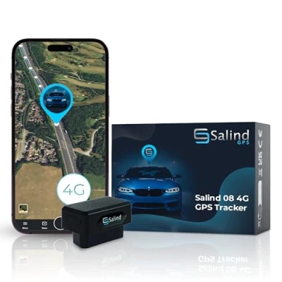 Abbildung von SALIND 4G OBD GPS Tracker Auto, Fahrzeuge und LKWs OBD2 Stecker Peilsender Auto mit Ortung elektronisches Fahrtenbuch Online weltweit Echtzeit Tracking App ohne Aufladen