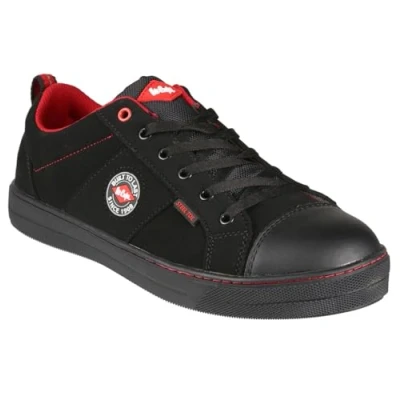 Abbildung von Lee Cooper ‎LCSHOE054 Workwear SB/SRA Retro Baseballstiefel, Unisex Sicherheitsstiefel mit modernem Design, Arbeitssicherheitsschuh, Schwarz, 44 EU