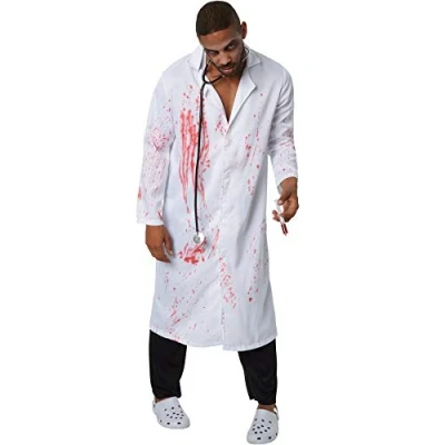 Abbildung von dressforfun Kostüm Herrenkostüm Gruseliger Zombie Doktor, Zweiteiliges Outfit in Arztoptik