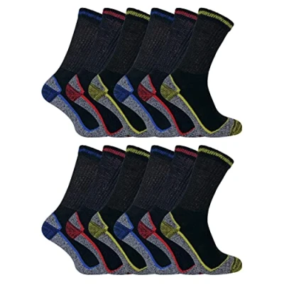 Abbildung von Sock Snob 3, 6, 12 Paar Herren Damen Atmungsaktiv Dünn Anti Schweiss Bambus Arbeitssocken für Sommer (37 42 eu, BWS Pairs)