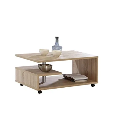 Abbildung von FORTE Bailey Couchtisch, Holzwerkstoff, Sonoma Eiche , 105 x 60 45.60 cm