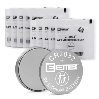Abbildung von 10 STÜCKE EEMB CR2032 Li MnO2 Nicht wiederaufladbare Lithiumbatterie 3V Knopfzellenbatterie Vertrauenswürdige Qualität 210mAh UL zertifizierte Einwegbatterie Batterie Aufladen