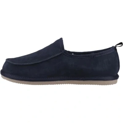 Abbildung von Hush Puppies Charles Wildleder Herren Navy Hausschuhe