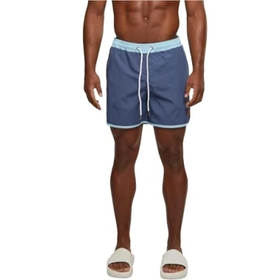Abbildung von Urban Classics Retro Badeshorts, Herren, Größe: XL, Vintageblue oceanblue