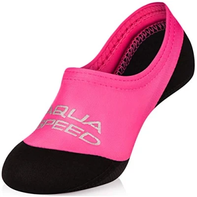 Abbildung von Aqua Speed Neoprensocken Schwimmsocken Kinder Erwachsene 20 45 Wasserschuh (Neopren Wassersocken Schwimmaccessoires) Strandsocken in Pink Sicherer Halt &amp; schnelltrocknend