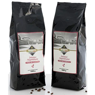 Abbildung von Barista Italiano 2 x 1KG Kaffeebohnen Premium Geschmack (INTENSO NAPOLETANO)