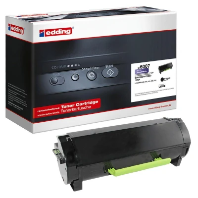 Abbildung von edding Toner EDD 6007 schwarz kompatibel zu LEXMARK 50F0XA0