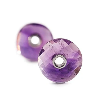Abbildung von Trollbeads Damen Ohrhänger Amethyst Glas 86101