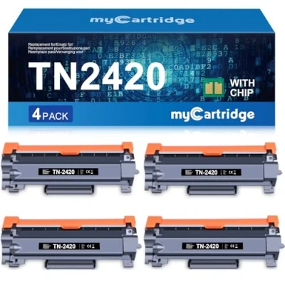 Abbildung von MYCARTRIDGE TN2420 Toner Kompatibel für Brother TN 2420 2410 MFC L2710dw L2710dn L2750dw HL L2375dw DCP L2530DW L2370dn L2350dw L2510d（4 Schwarz ）