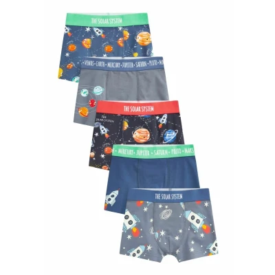 Abbildung von Next 5 PACK Panties für Kinder, Größe: 92, Space print