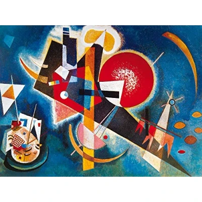 Abbildung von 1art1 Wassily Kandinsky Poster Im Blau, 1925 Kunstdruck Bild 80x60 cm