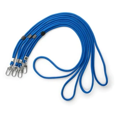 Abbildung von trage.band® langes verstellbares Trageband/Umhängeband mit Karabinerhaken, 4 St. blau