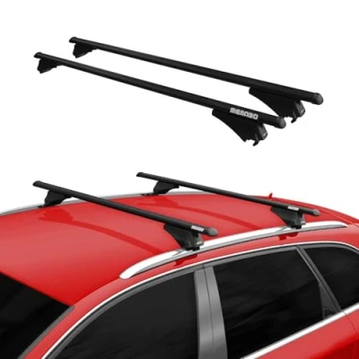 Abbildung von Menabo Dachträger kompatibel mit BMW 2er F46 Gran Tourer 2015 2018 TÜV Aluminium Schwarz