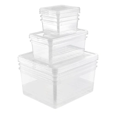 Abbildung von keeeper Aufbewahrungsbox &quot;bea&quot;, (Set, 8 St.), mit Air Control System, 3x1,7 L,2x5,6 L, 3x18 L
