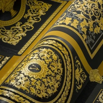 Abbildung von Versace Vliestapete &quot;Wallpaper 5 Design Patchwork&quot;, leicht glänzend, auffallende Fliesen Tapete
