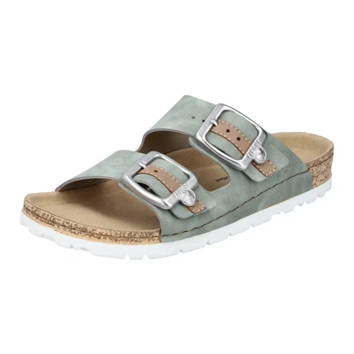Abbildung von Rieker Pantolette, Sommerschuh, Schlappen mit verstellbaren Schnallen