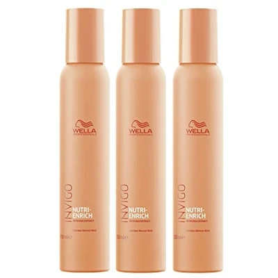 Abbildung von 2er Nutri Enrich Reichhaltige Schaum Maske Invigo Wella Professionals mit Seidenextrakt je 150 ml = 300