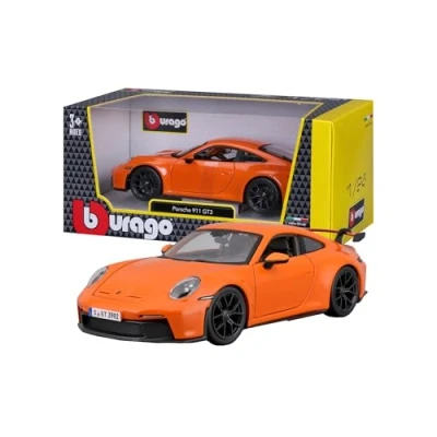 Abbildung von Bburago Sammlerauto Porsche 911 GT3 &#039;21, grün, Maßstab 1:24
