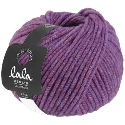 Abbildung von Lana Grossa Lala Berlin Lovely Cotton 0036 violett Häkelwolle, 90 m