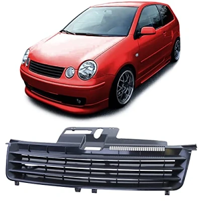 Abbildung von Sport Kühlergrill Grill ohne Emblem Schwarz für VW Polo 9N 01 05