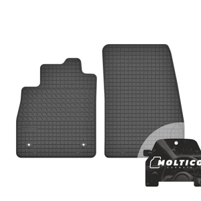 Abbildung von moto MOLTICO Vorne Gummi Automatten Gummimatten Passgenau Allwetter Fussmatten Auto passend für Ford Fiesta MK8 (2017 )