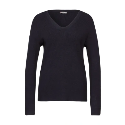 Abbildung von Street One Basic Strickpullover, Damen, Größe: 38, Lila
