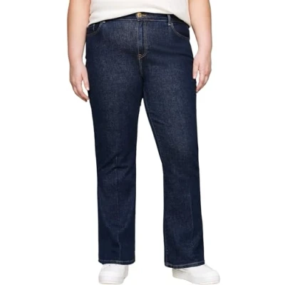 Abbildung von Tommy Hilfiger Curve Jeans Bootcut, Damen, Größe: 54, Dark blue denim