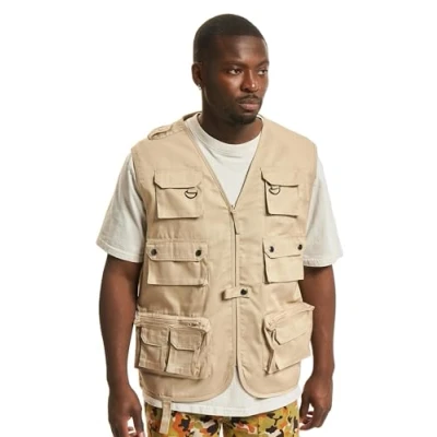 Abbildung von Brandit Weste, Herren, Größe: Large, Beige